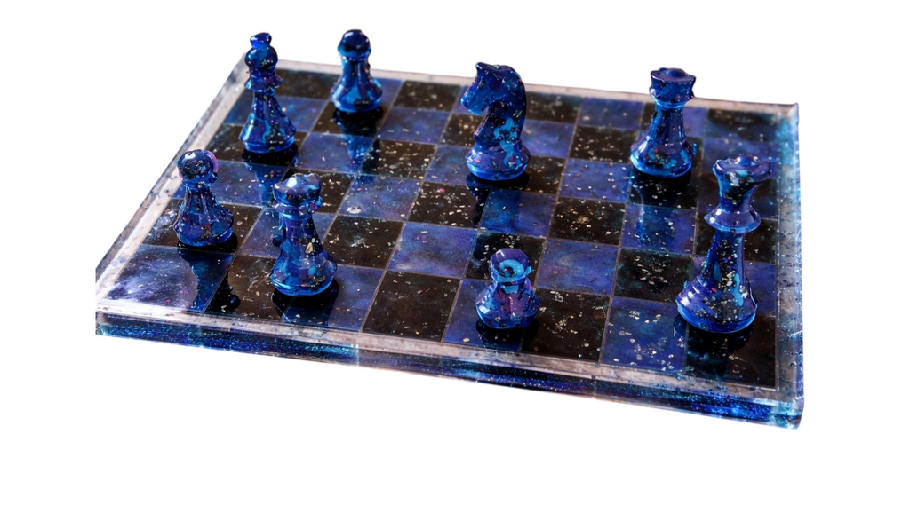 Hermoso juego Ajedrez de resina unico